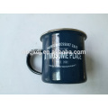 enamel mug with shiny decals